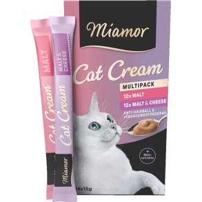 MIAMOR Cat Cream Malt - Kattegodbidder - 24x15g