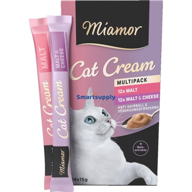 Miamor Cat Cream Malt - Kattegodbidder - 24X15g