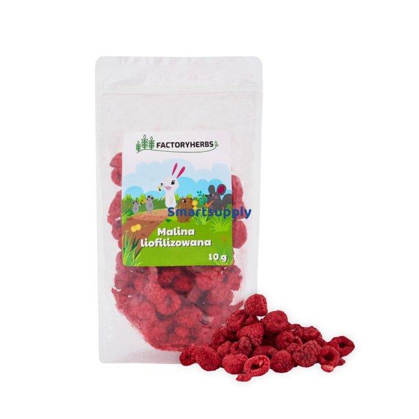 Factoryherbs Frysetrrede Hindbr - Godbid Til Gnavere Og Kaniner - 10G