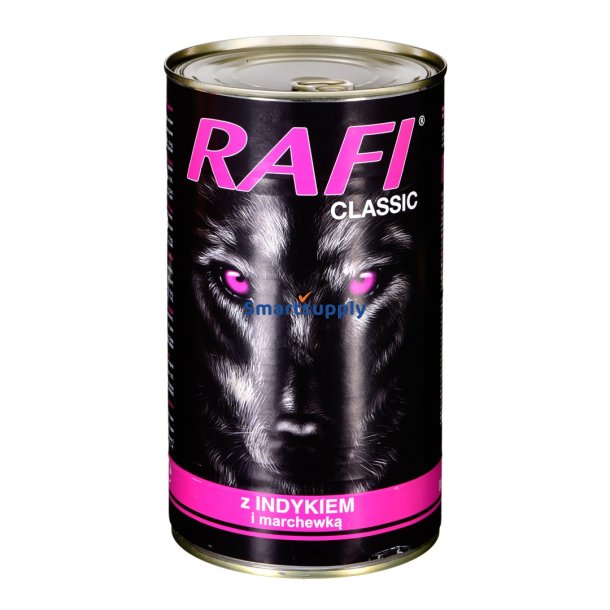 Dolina Noteci Rafi Classic Med Kalkun Og Gulerdder - Vdfoder Til Hunde - 1240G