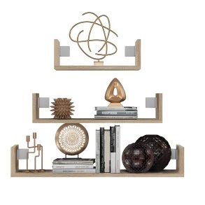 Topeshop MOBI 3P SONOMA hylde Flydende hylde Vgmonteret Spnplader Egetr