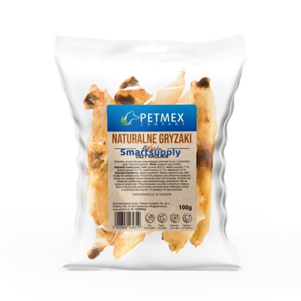 PETMEX hund tygge kanin re - 100g