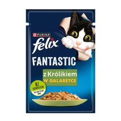 Purina Felix Fantastic  kanin i gel� - 85g