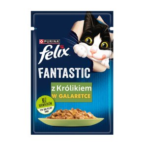 Purina Felix Fantastic  kanin i gel - 85g