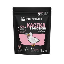 PAKA ZWIERZAKA Puppy Duck with salmon S - t�rfoder til hunde - 1,5kg