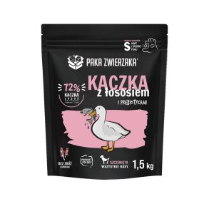 PAKA ZWIERZAKA Puppy Duck with salmon S - trfoder til hunde - 1,5kg