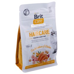 BRIT Care Grain Free Haircare Healthy & Shiny Coat - trfoder til kattekillinger - 400 g