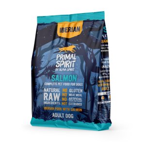PRIMAL SPIRIT Iberian 70% Laks  halvfugtigt hundefoder  1 kg