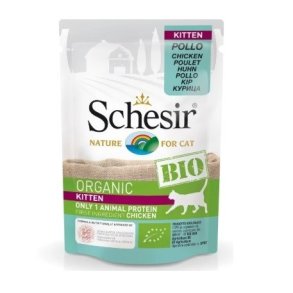 SCHESIR C&B Wet Bio Kitten Chicken - vd kattefoder - 85g