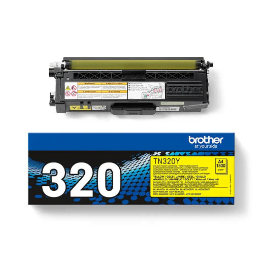 Brother TN-320 Gul toner 1.500 sider original