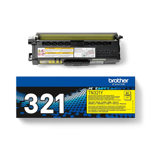 Brother TN-321 Gul toner 1.500 sider original