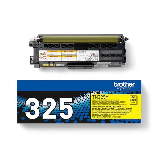Brother TN-325 Gul toner 3500 sider original