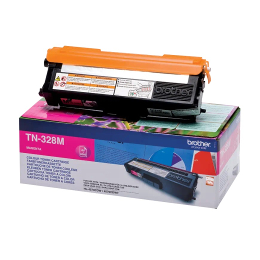 Brother TN-328 Magenta toner 6.000 sider original
