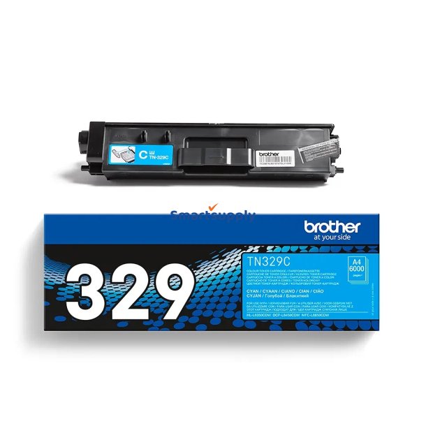 Brother TN-329 Cyan toner 6.000 sider original