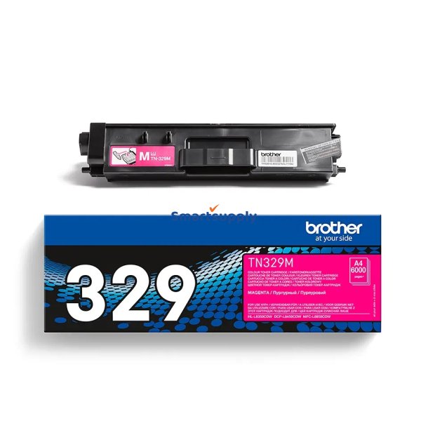 Brother TN-329 Magenta toner 6.000 sider original