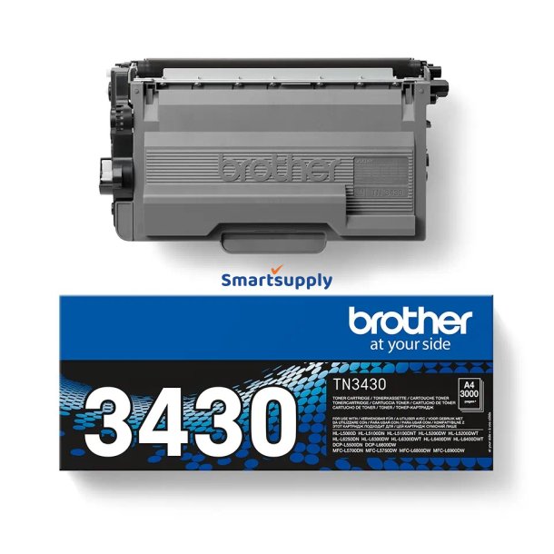 Brother TN-3430 toner 3.000 sider original