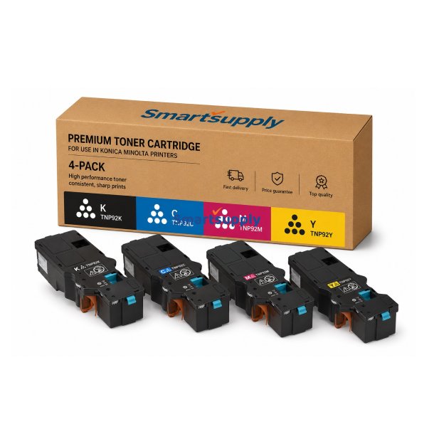 Konica Minolta Toner 4 stk TNP93 KCMY - kompatibel rabatpakke