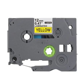Brother TZe-631 sort tekst p gul tape 12mm x 8m kompatibel