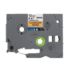 Brother TZe-B31 sort p orange tape 12mm x 5m kompatibel