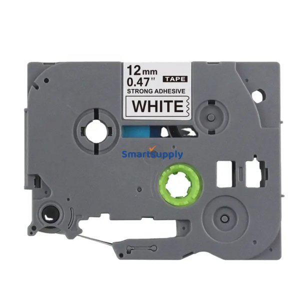 Brother TZe-FX231 sort p hvid fleksibel tape 12mm kompatibel