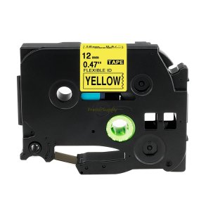 Brother TZe-FX631 sort p gul fleksibel tape 12mm kompatibel