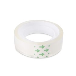 Tape krystalklar m. ophngshul 15 mm x 10 m - 3 ruller