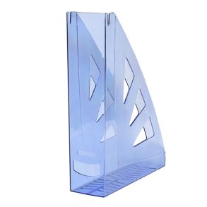 Tidsskriftholder A4 bl transparent 70 mm ryg - 10 stk