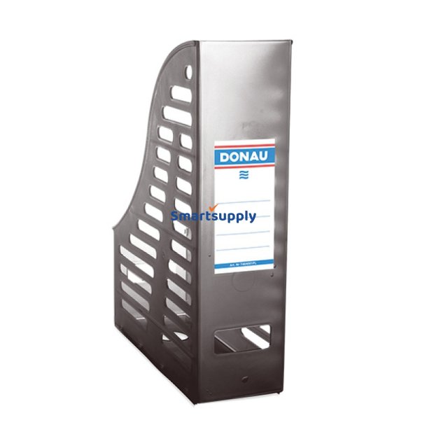 Tidsskriftholder A4 gr� milj�venlig 85 mm ryg - 10 stk