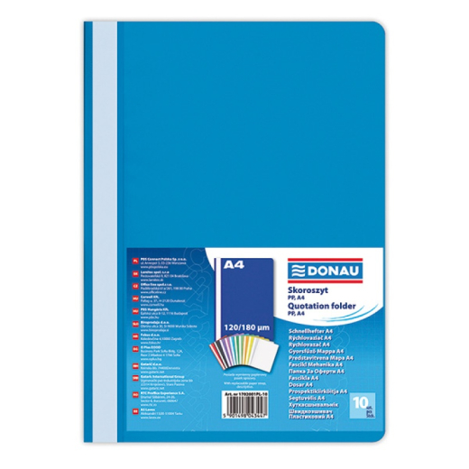 Tilbudsmapper A4 bl� - 10 stk