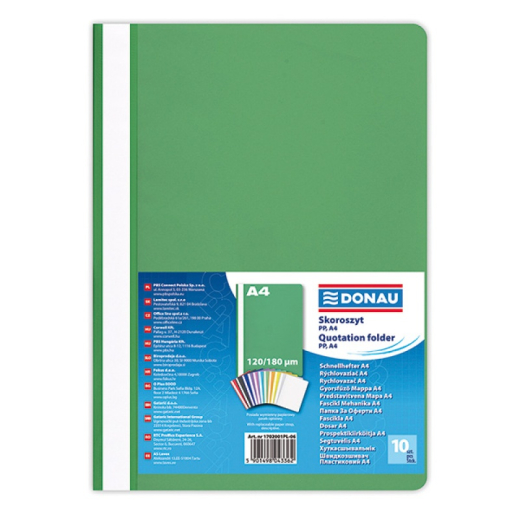 Tilbudsmapper A4 gr�n - 10 stk