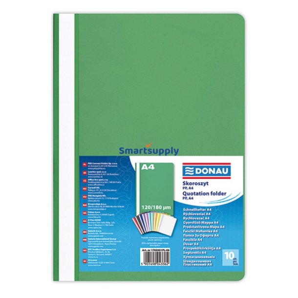 Tilbudsmapper A4 grn - 10 stk
