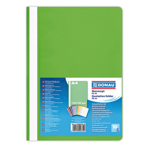 Tilbudsmapper A4 lysegr�n - 10 stk