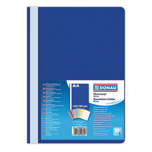 Tilbudsmapper A4 m�rkebl� - 10 stk