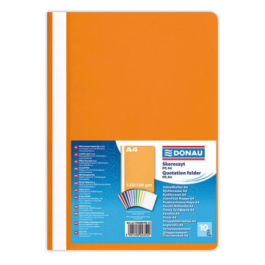 Tilbudsmapper A4 orange - 10 stk