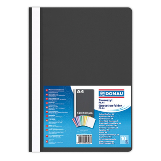 Tilbudsmapper A4 sort - 10 stk