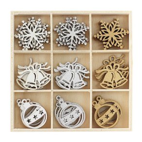 Trpynt julemix 1 - forskellige designs - 1 ske á 45 stk.