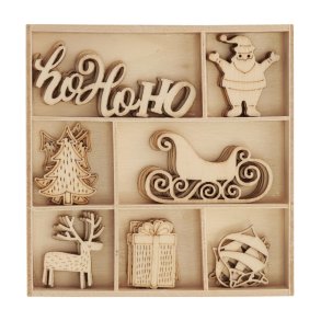 Trpynt julemix 4 - forskellige designs - 1 ske á 35 stk.