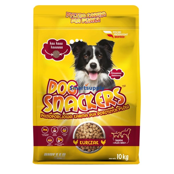 BIOFEED Dog Snackers Adult medium & large Chicken - trfoder til hunde - 10kg