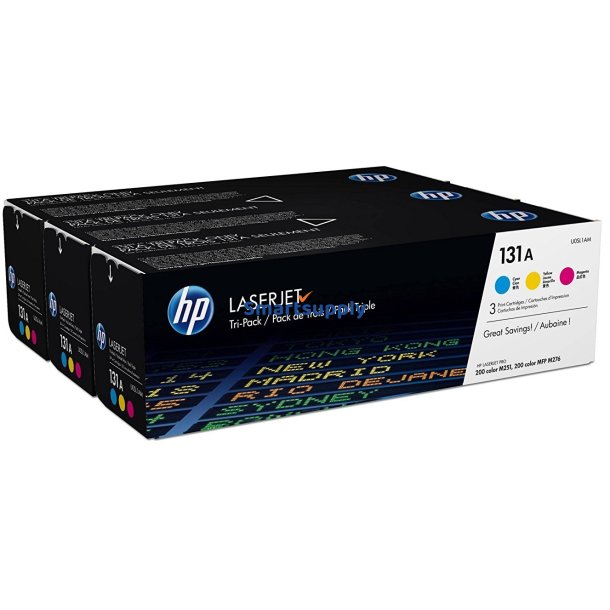 Rabat HP 131A toner 3 stk CMY 5.400 sider original