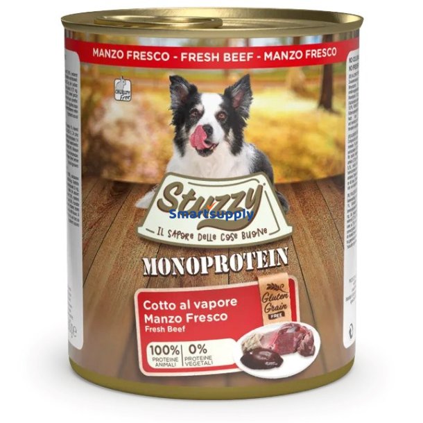 Stuzzy Monoprotein Oksekd - Vdfoder Til Hunde - 800G