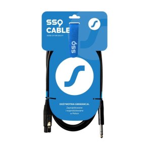 SSQ XLRJS1 - Kabel XLR han - Jack stereo 6,3 mm, 1 m