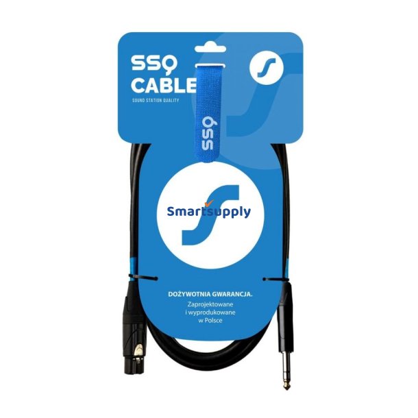 Ssq Xlrjs1 - Xlr Han - Jack Stereo 6,3 Mm Kabel, 1 M