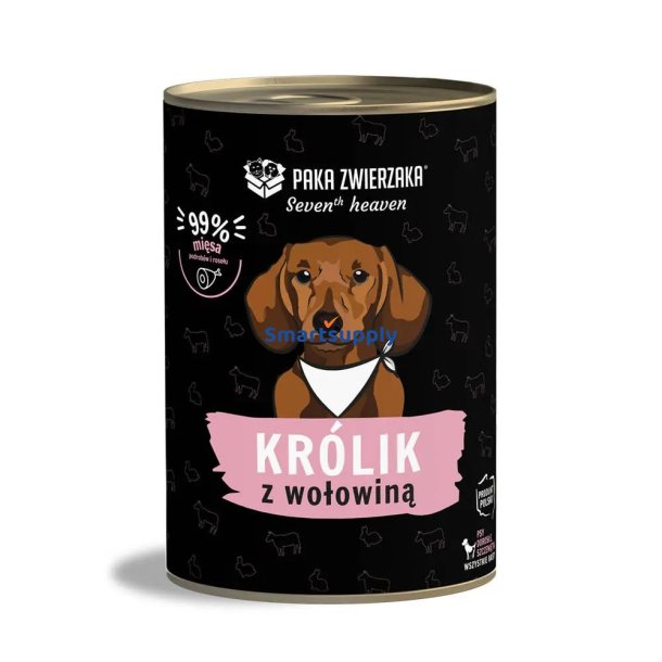 Seventh Heaven Kanin Og Oksekd - Vdfoder Til Hunde - 400G