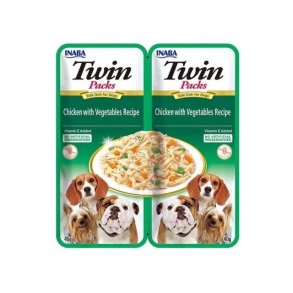 INABA Dog Twin Chicken with vegetables - vdfoder til hunde - 2x40g