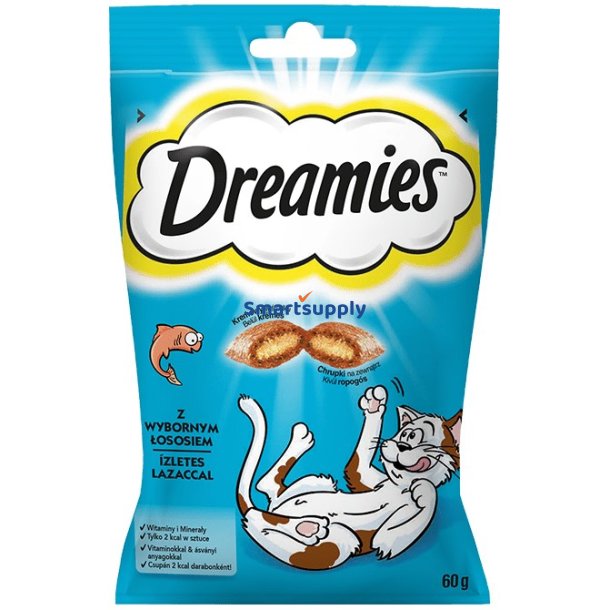 Dreamies 4008429037962 Hunde/Katte Godbid Snacks Laks 60 G