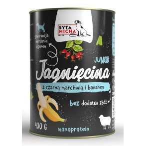 SYTA MICHA Junior Lamb with black carrot and banana - vdt hundefoder - 400g