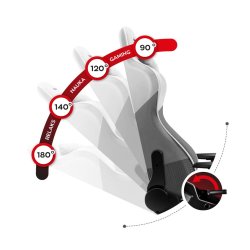 Huzaro Force 6.2 Pc Gaming Stol Bucket (Vugge) Sde Gr, Hvid