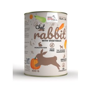 SYTA MICHA Chef Rabbit with vegetables - Vdt hundefoder - 400 g