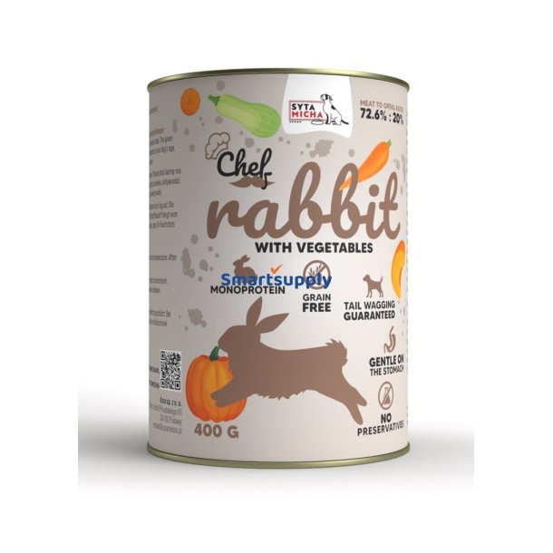 Syta Micha Chef Kanin Med Grntsager - Vdfoder Til Hunde - 400 G