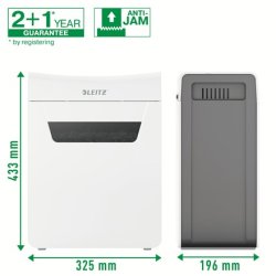 Leitz Shredder Iq Protect Premium 8X, P4, 8 Ark, 14 L Kurv